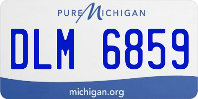 MI license plate DLM6859