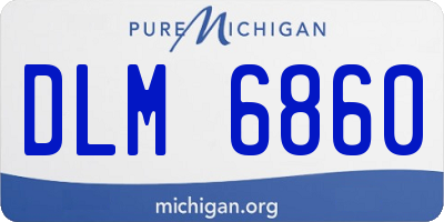 MI license plate DLM6860