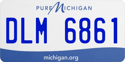 MI license plate DLM6861