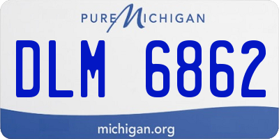 MI license plate DLM6862