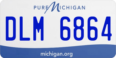 MI license plate DLM6864