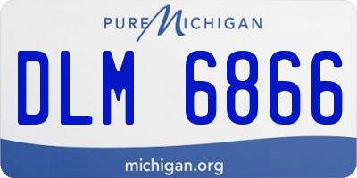 MI license plate DLM6866