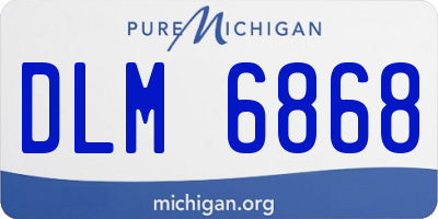 MI license plate DLM6868