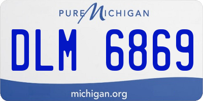 MI license plate DLM6869