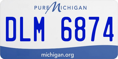 MI license plate DLM6874