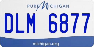 MI license plate DLM6877