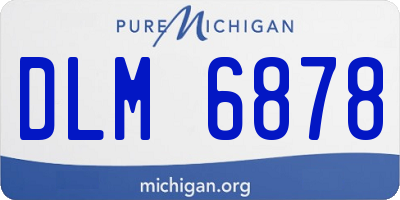 MI license plate DLM6878