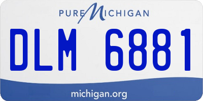 MI license plate DLM6881