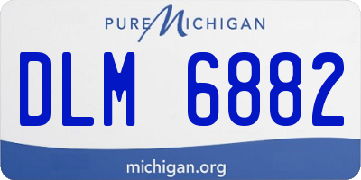 MI license plate DLM6882