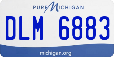 MI license plate DLM6883