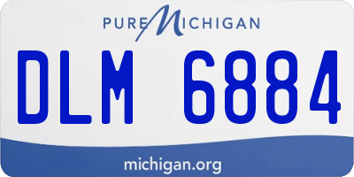MI license plate DLM6884
