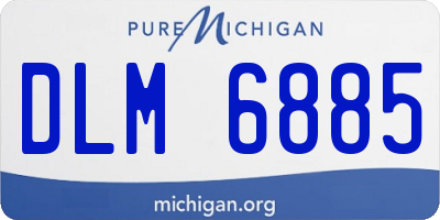 MI license plate DLM6885