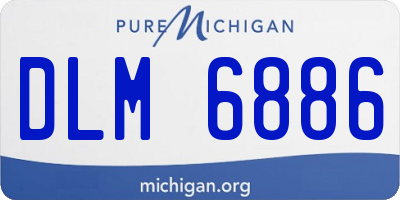 MI license plate DLM6886