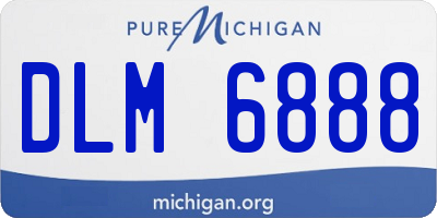 MI license plate DLM6888