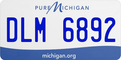 MI license plate DLM6892