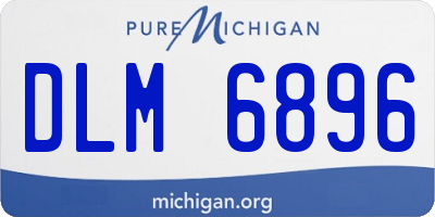 MI license plate DLM6896