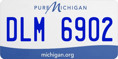 MI license plate DLM6902