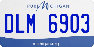 MI license plate DLM6903