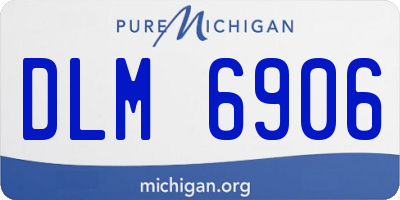 MI license plate DLM6906