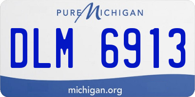 MI license plate DLM6913