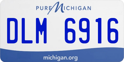 MI license plate DLM6916