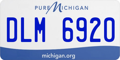 MI license plate DLM6920