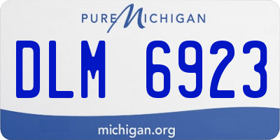 MI license plate DLM6923