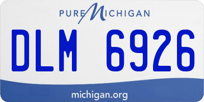 MI license plate DLM6926
