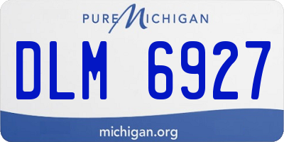 MI license plate DLM6927