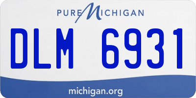 MI license plate DLM6931