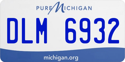 MI license plate DLM6932