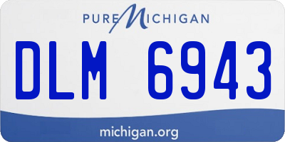 MI license plate DLM6943