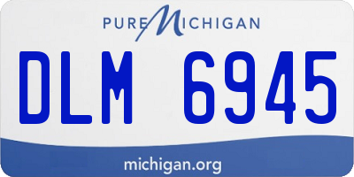 MI license plate DLM6945