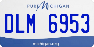 MI license plate DLM6953