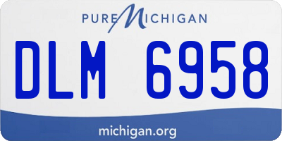 MI license plate DLM6958