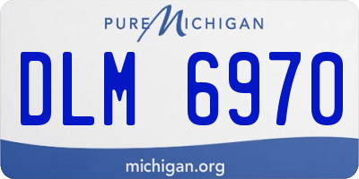 MI license plate DLM6970