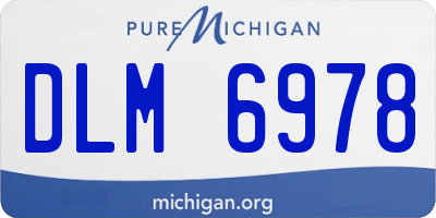 MI license plate DLM6978