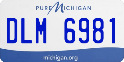 MI license plate DLM6981