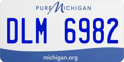 MI license plate DLM6982