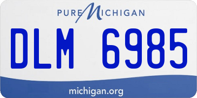MI license plate DLM6985