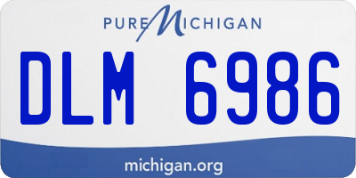 MI license plate DLM6986