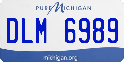 MI license plate DLM6989