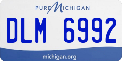 MI license plate DLM6992