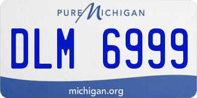 MI license plate DLM6999