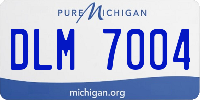 MI license plate DLM7004