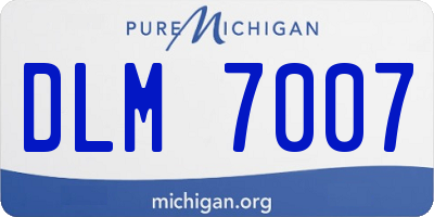 MI license plate DLM7007