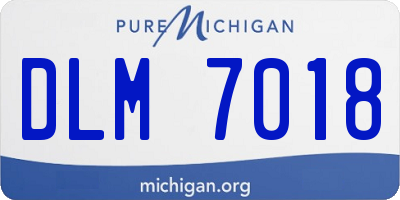 MI license plate DLM7018