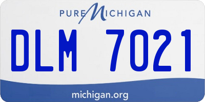 MI license plate DLM7021