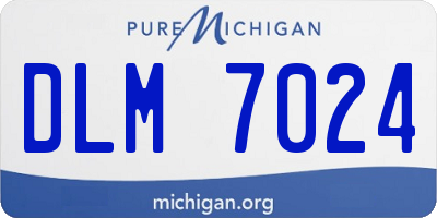MI license plate DLM7024