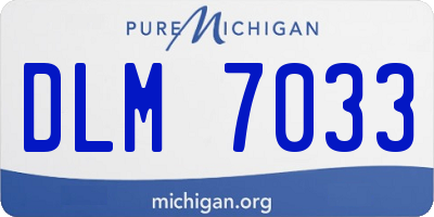 MI license plate DLM7033